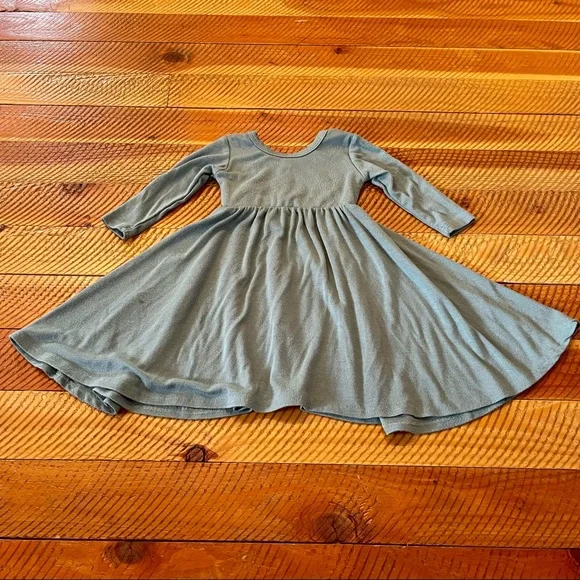 Dresses | Childhoods Long Sleeve Swing Dress Sage Green Size 1218 Months |  Poshmark